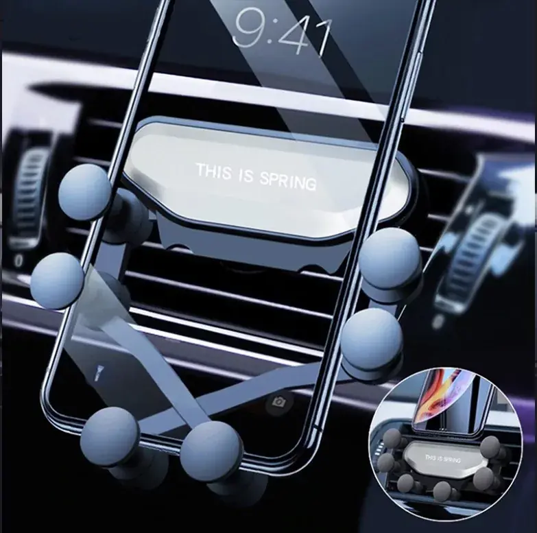 Kedvezményes ár Autós telefontartó szellőzőrácsra - Gravitációs 6 pontos rögzítéssel