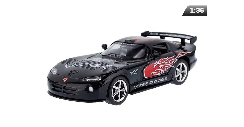 Bestseller Makett autó, 1 36, Kinsmast, Dodge Viper GTS-R, fekete