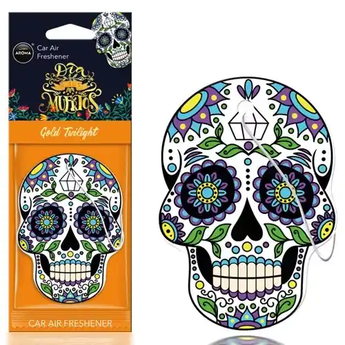 Aroma Car, Illatosító, Dia de los Muertos, Gold Tattoo Kihagyhatatlan ajánlat