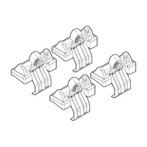 Gyors szállítás Nordrive, Fitting Kit 3 - Csomagtartó Talp Szett