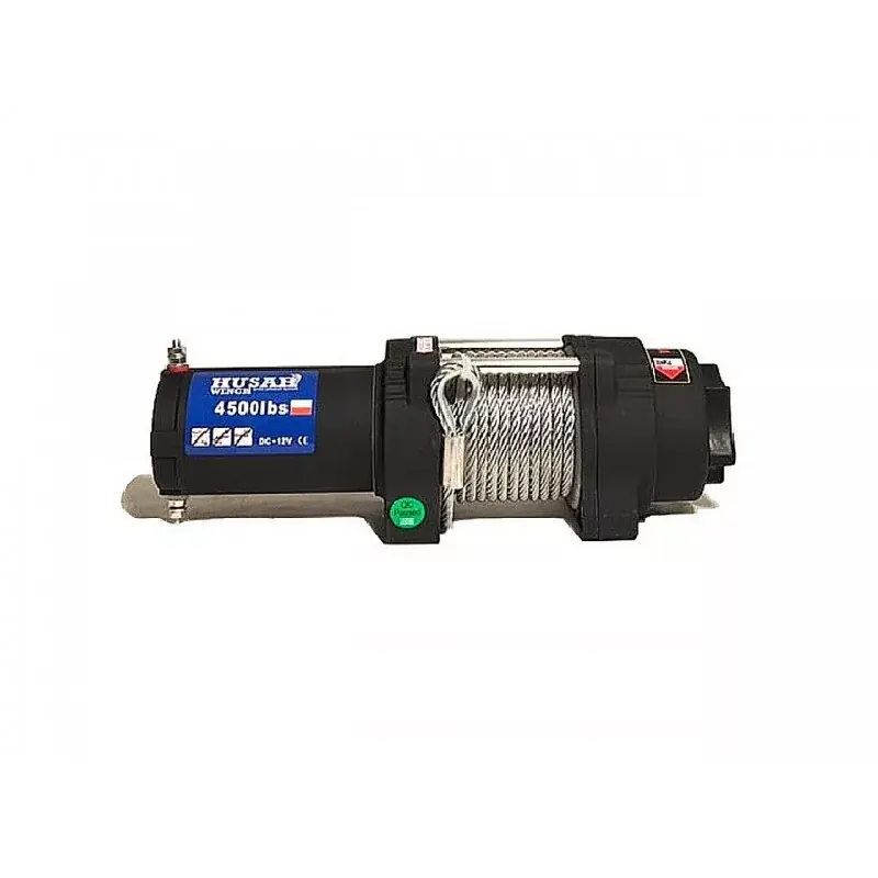 Husar Winch Csörlő 12V 2041 Kg 4500 Lbs 12M Acél Kábellal Népszerű