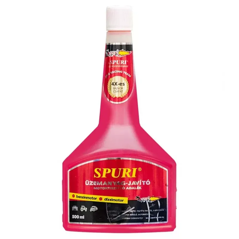SPURI - Motortisztító és Üzemanyag-javító Energia Folyadék / Benzin- és Dízelmotorokhoz - 500ml Azonnali szállítás