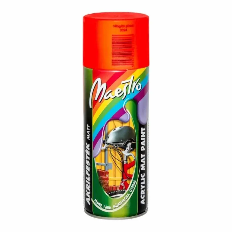 Maestro Akrilfesték Világító Aeroszol Piros 400 ml Olcsóbb